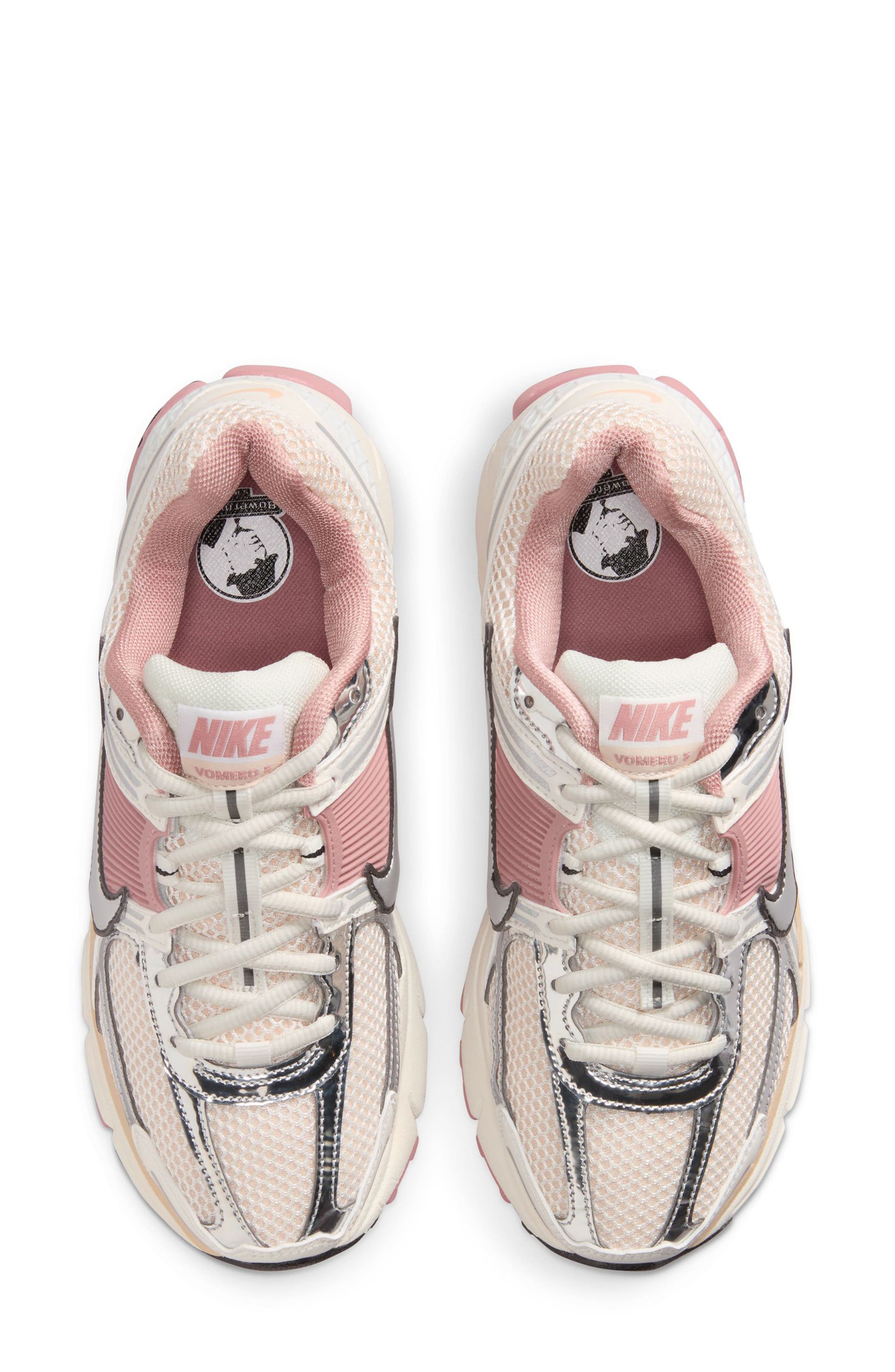 Nike Zoom Vomero 5 Sneaker, Alternate, color, Sail/ Pearl White/ Pink