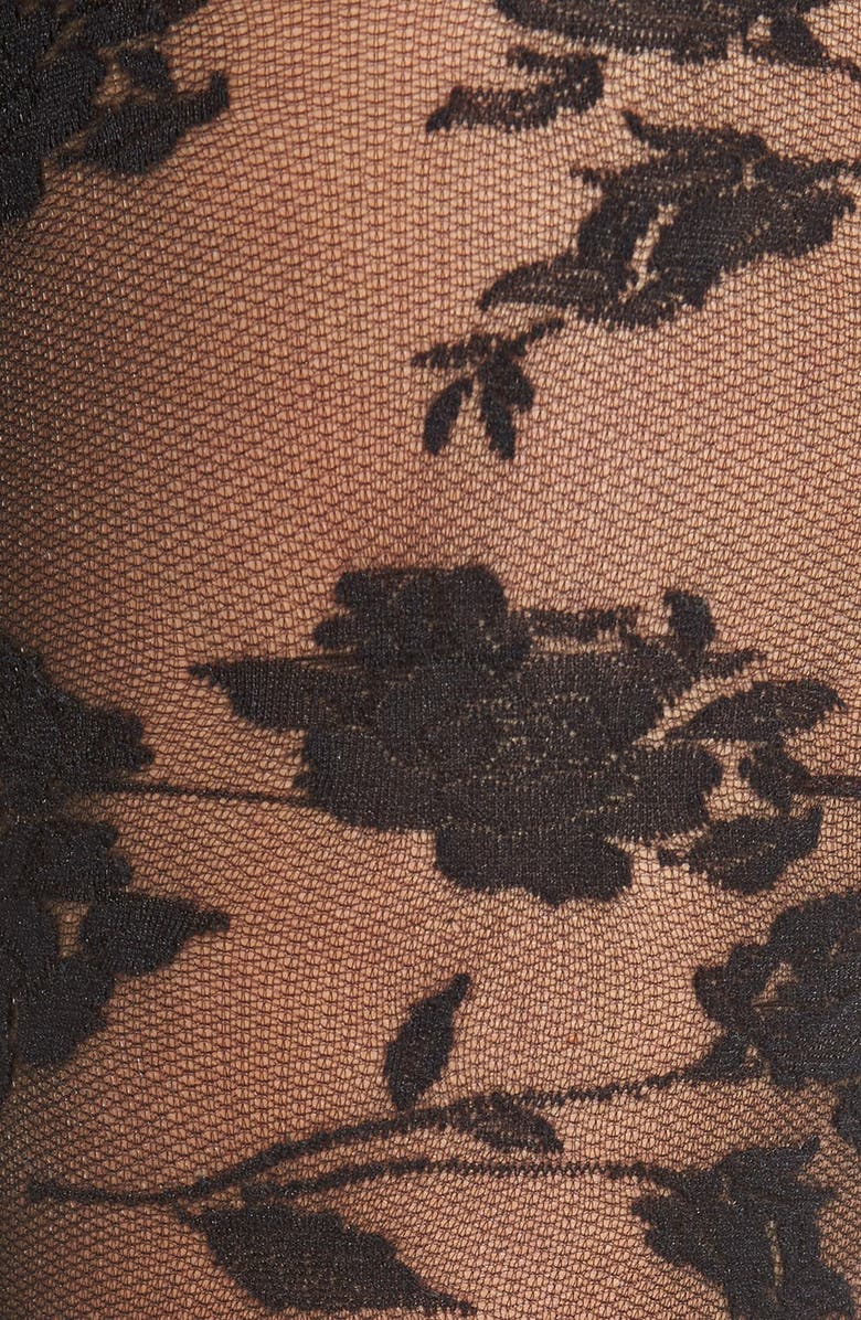 Chelsea28 Floral Net Tights, Alternate, color,