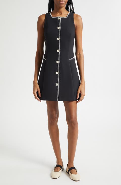 Sleeveless Button Front Minidress