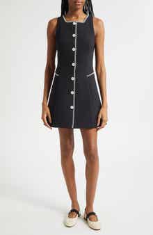 Sleeveless Button Front Minidress