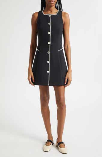 Sleeveless Button Front Minidress