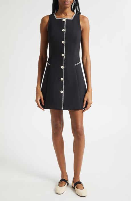 Sleeveless Button Front Minidress