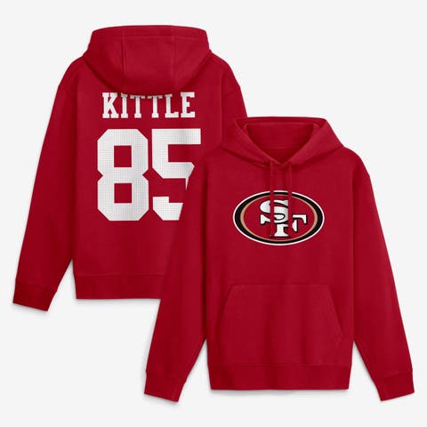 Men's Nike George Kittle Scarlet San Francisco 49ers Name & Number Hoodie