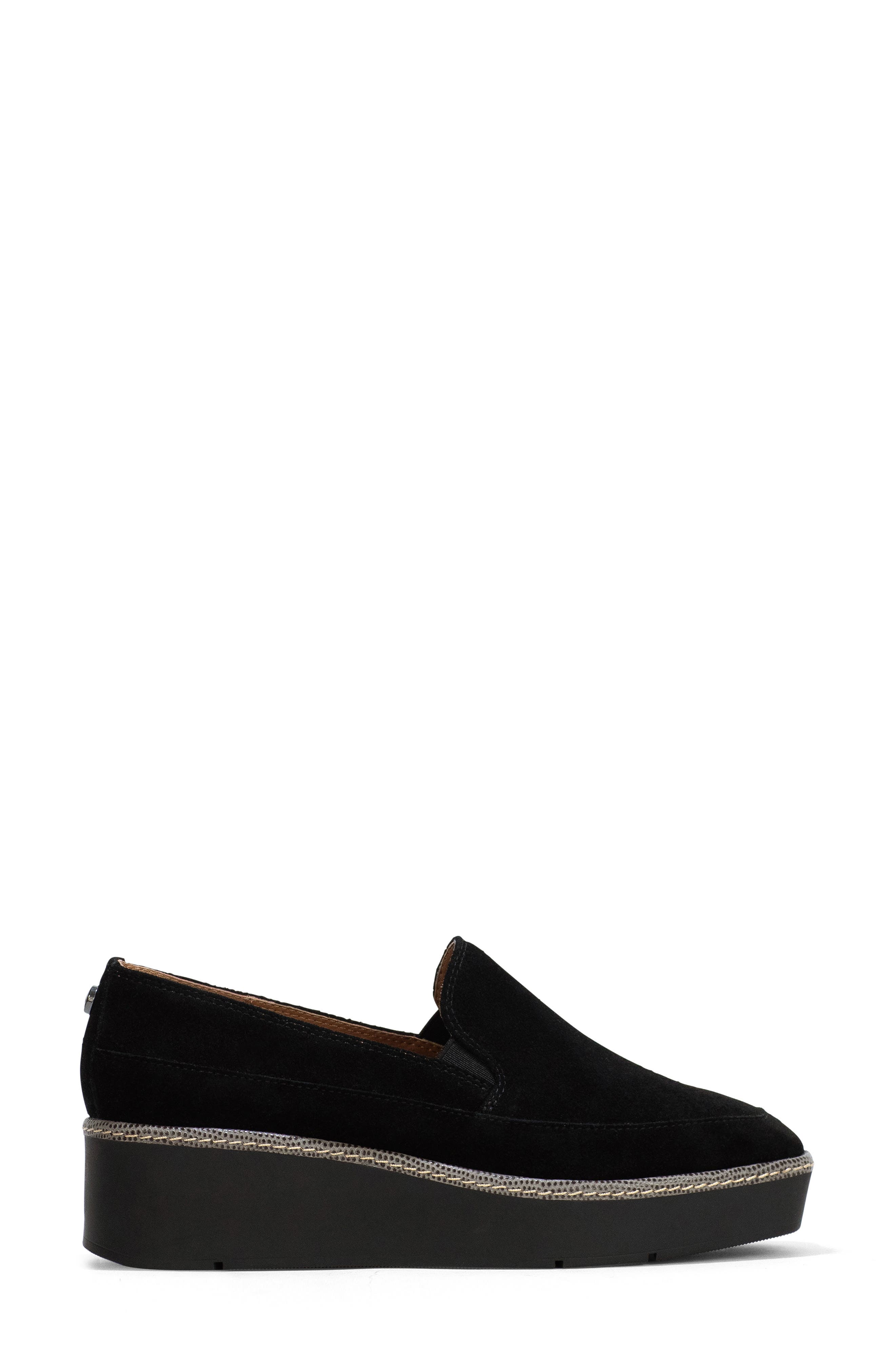 Donald Pliner Wallis Platform Wedge Loafer, Alternate, color, Black