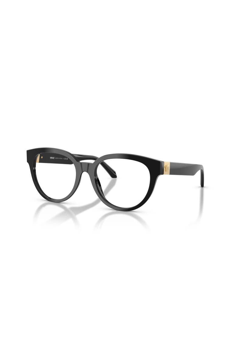 53mm Round optical glasses, Main, color, Black
