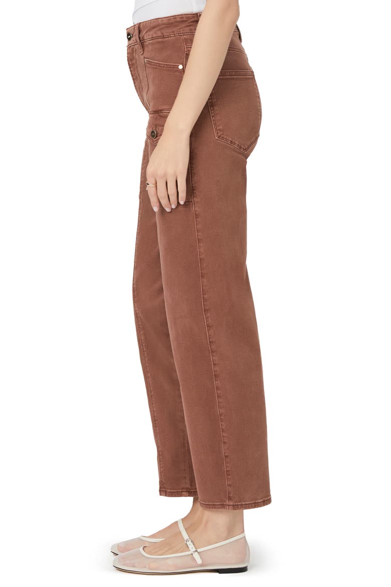 Alexis High Waist Barrel Cargo Jeans, Alternate, color, VTG BRUNET