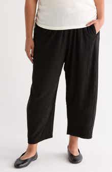 MAX STUDIO Corduroy Knit Crop Barrel Leg Pants
