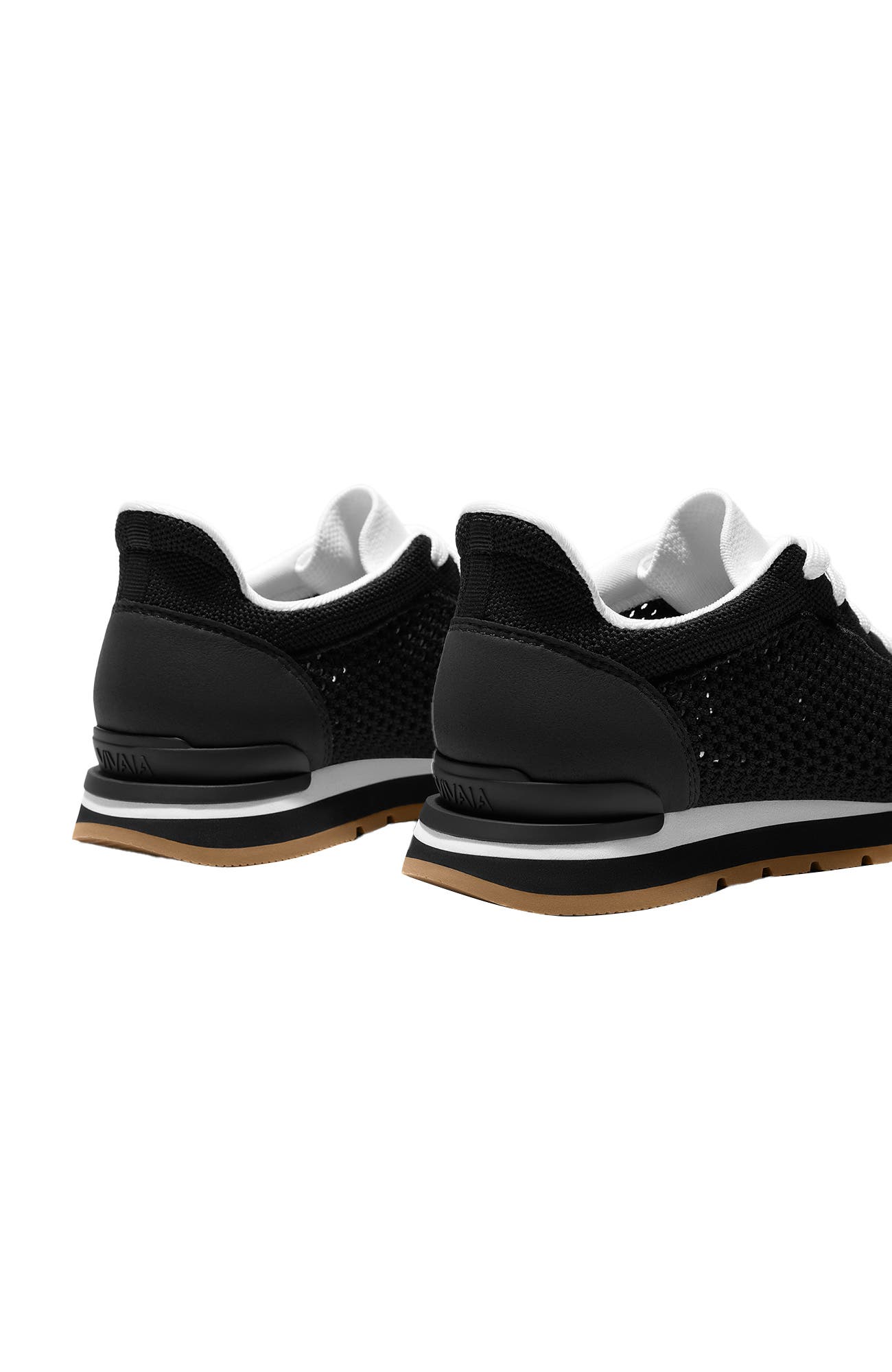 VIVAIA Unisex Slip-On Mesh Sneakers, Alternate, color, Black White