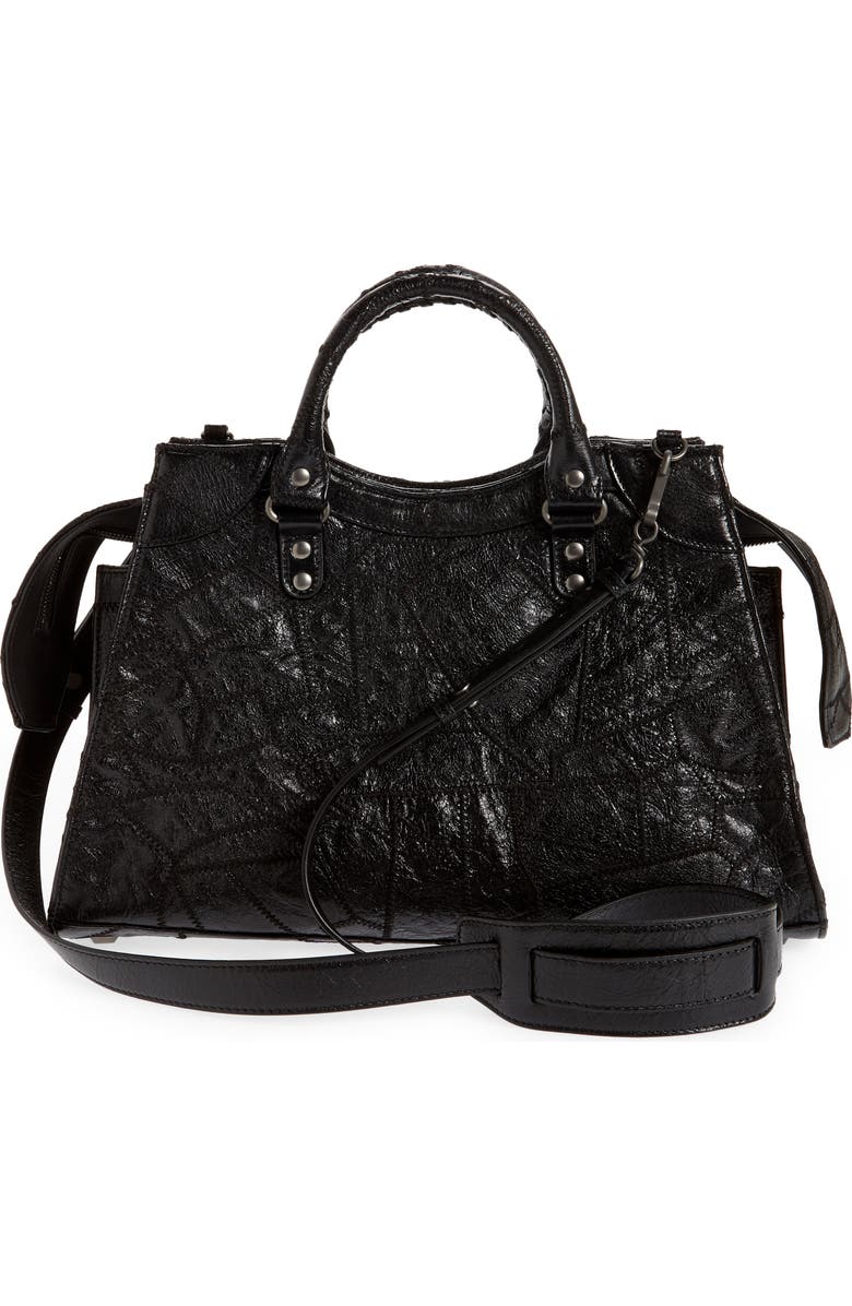Balenciaga Patchwork Neo Classic City Leather Top Handle Bag, Alternate, color,