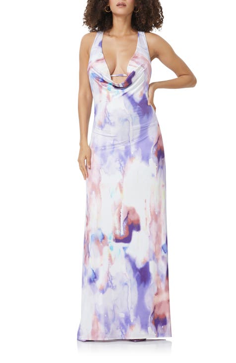 Sharpae Print Sleeveless Maxi Dress