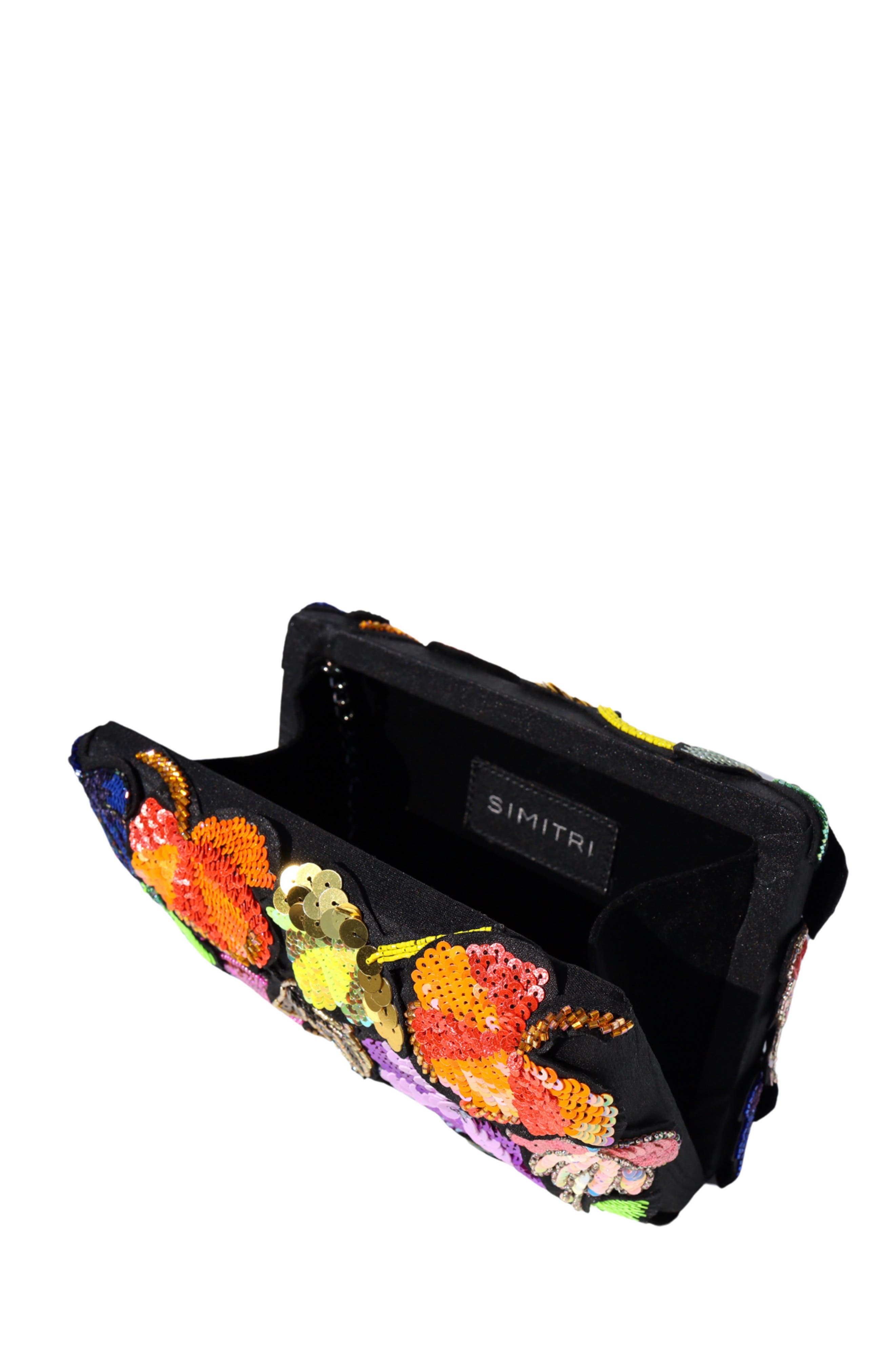 Simitri Aurelia Clutch, Alternate, color, Neon