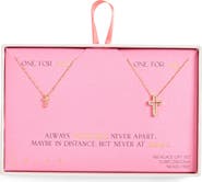 Leith CZ You & Me Sun Pendant Necklace Set
