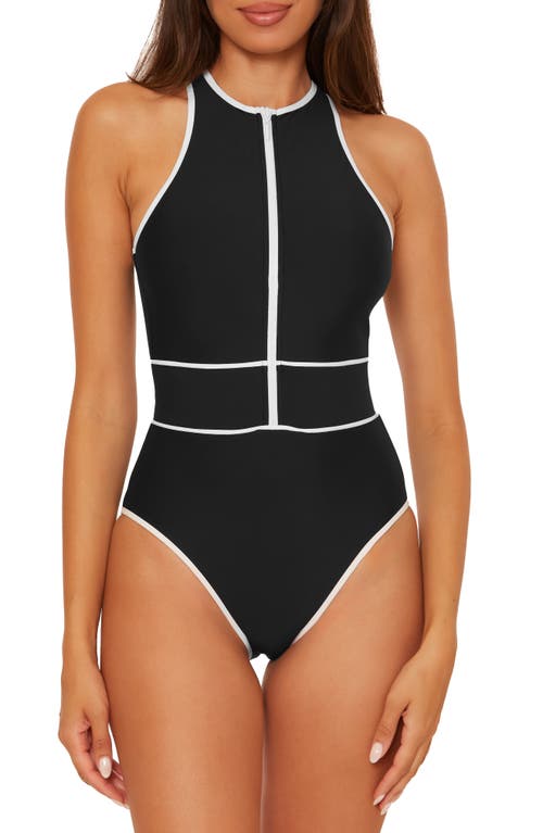 Becca Sport Mode One-piece Swimsuit In Black