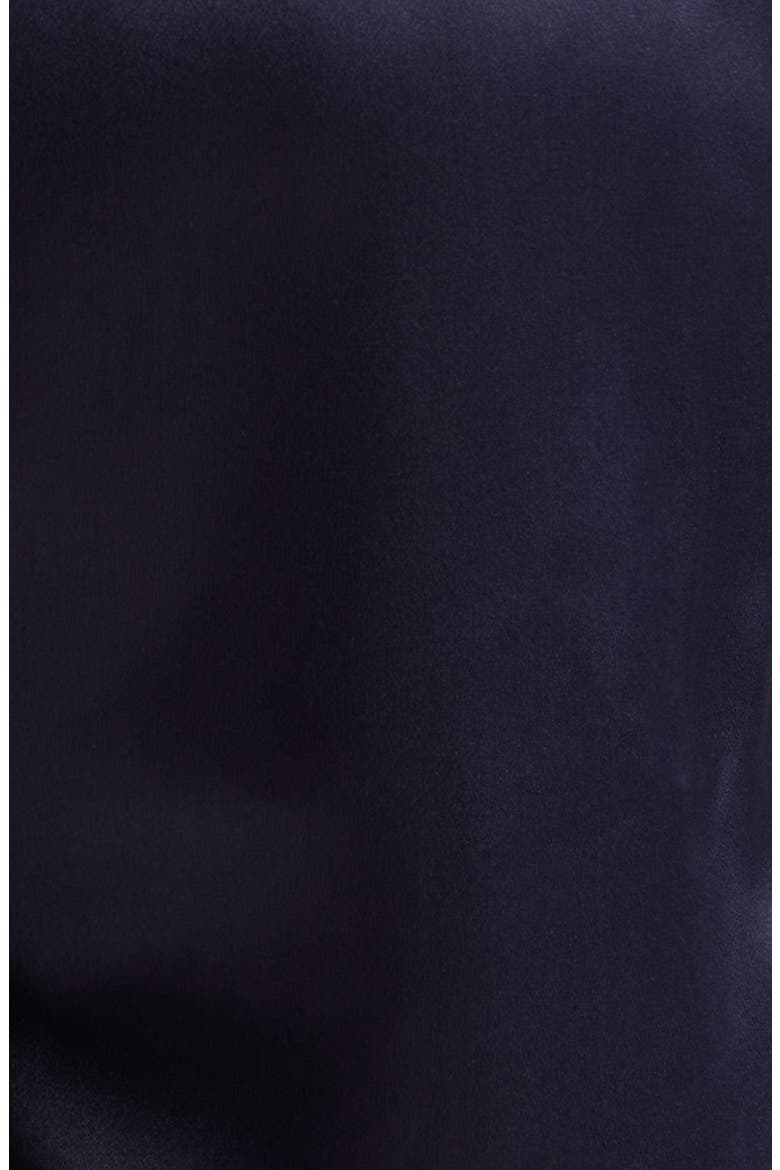 Plunge Neck Silk Charmeuse Jumpsuit, Alternate, color, BLUE