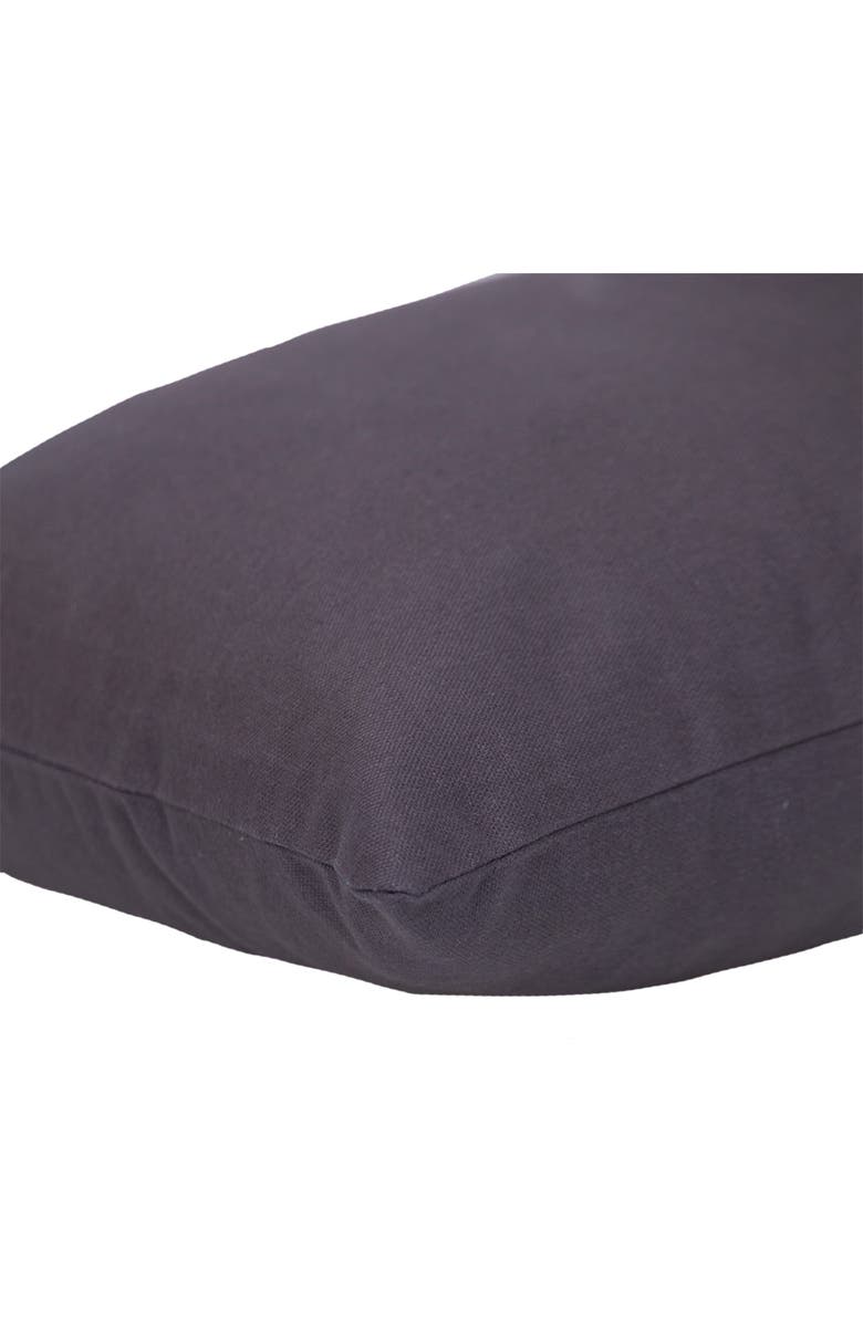 PARKLAND COLLECTION Oblong Throw Pillow, Alternate, color, Charcoal