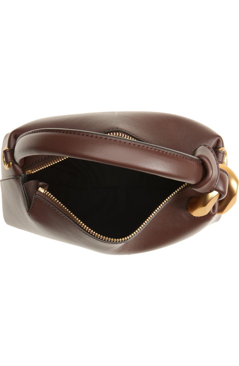 JW Anderson Small JWA Corner Leather Top Handle Bag, Alternate, color, Deep Walnut 631
