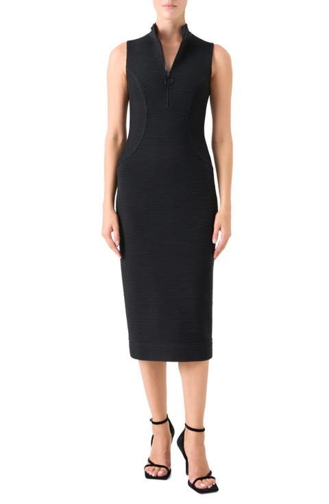 Sleeveless Ottoman Knit Sheath Dress
