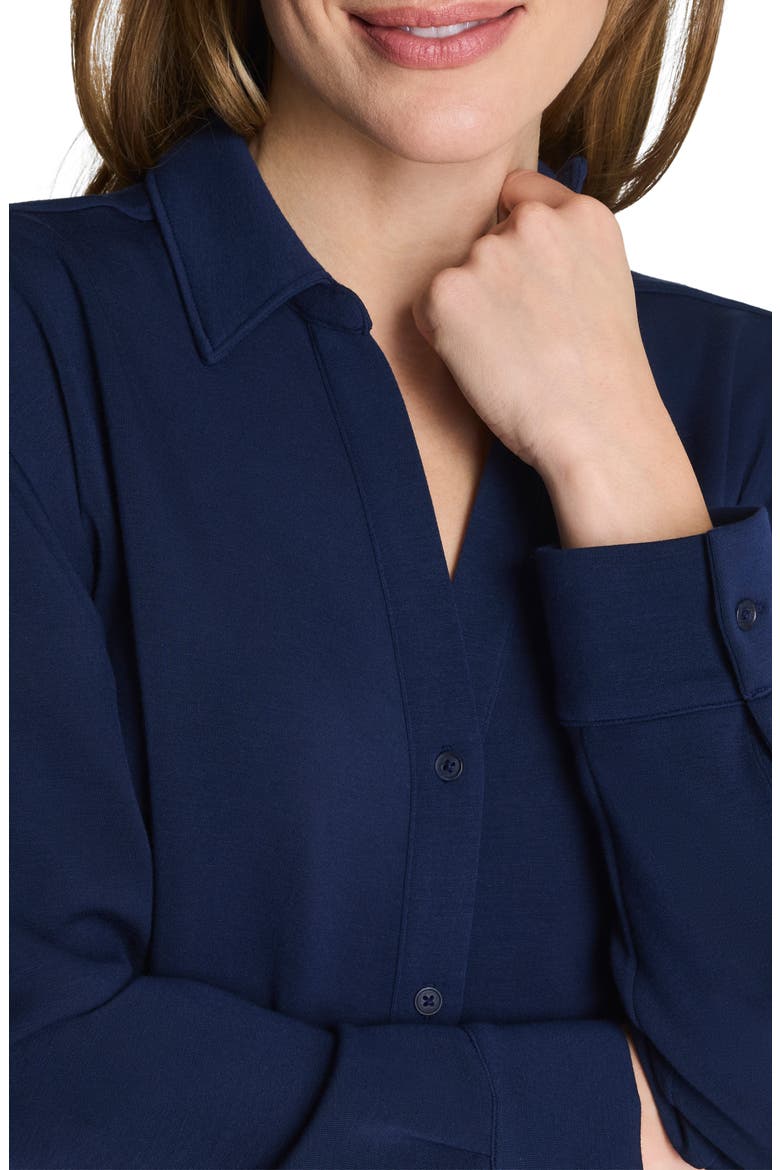 Oversize Button-Up Shirt, Alternate, color, TIMELESS NAVY