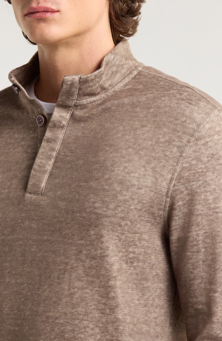 Robert Barakett Nomi Quarter Zip Pullover, Alternate, color, Pottery