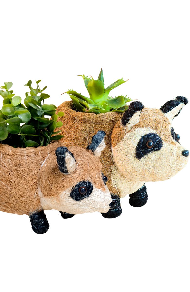 LIKHA Woodland Animal Coco Coir Planters, Alternate, color, Natural Brown