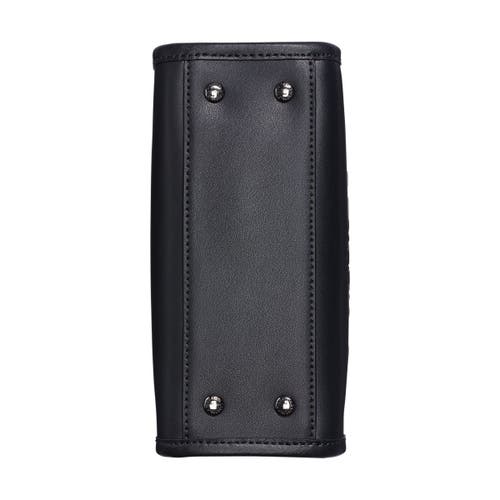 Karl Lagerfeld Savoie Small Leather Crossbody In Black
