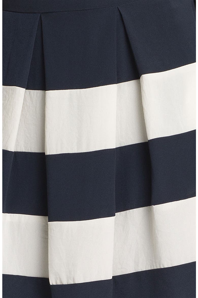 Stripe Skirt, Alternate, color, NAVY