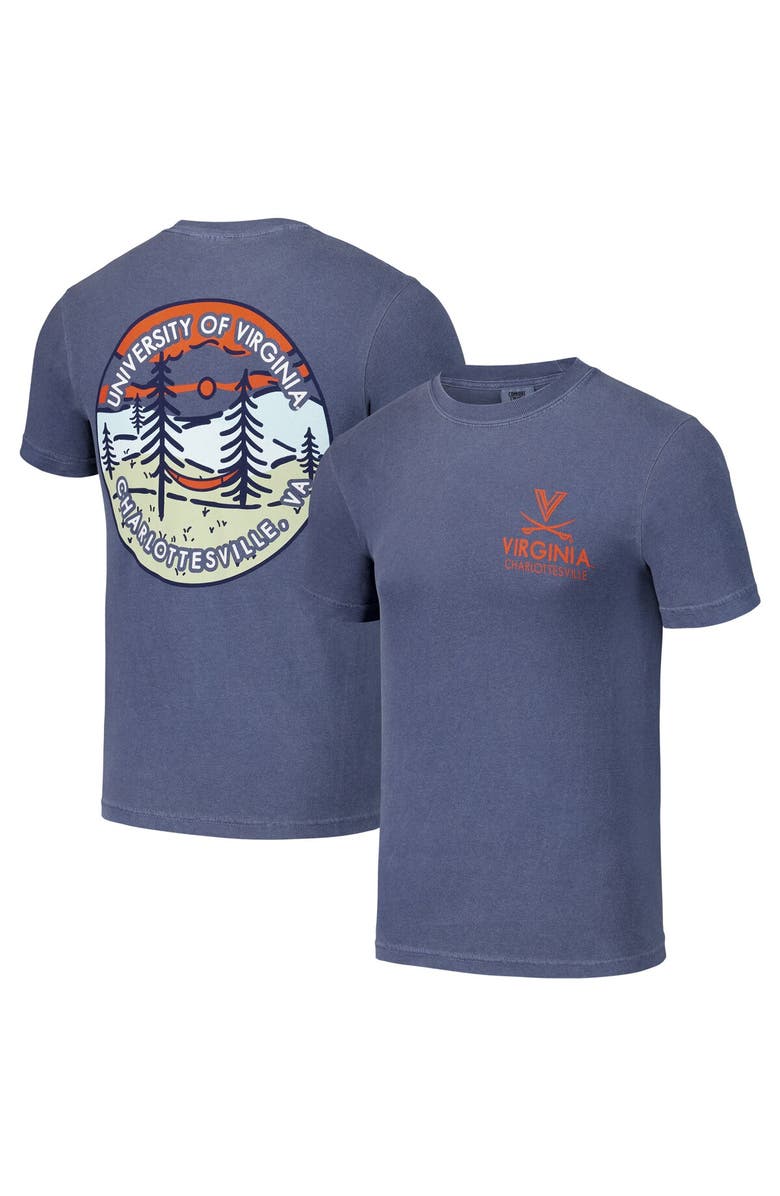 IMAGE ONE Unisex Navy Virginia Cavaliers Scenic Comfort Colors T-Shirt, Main, color,