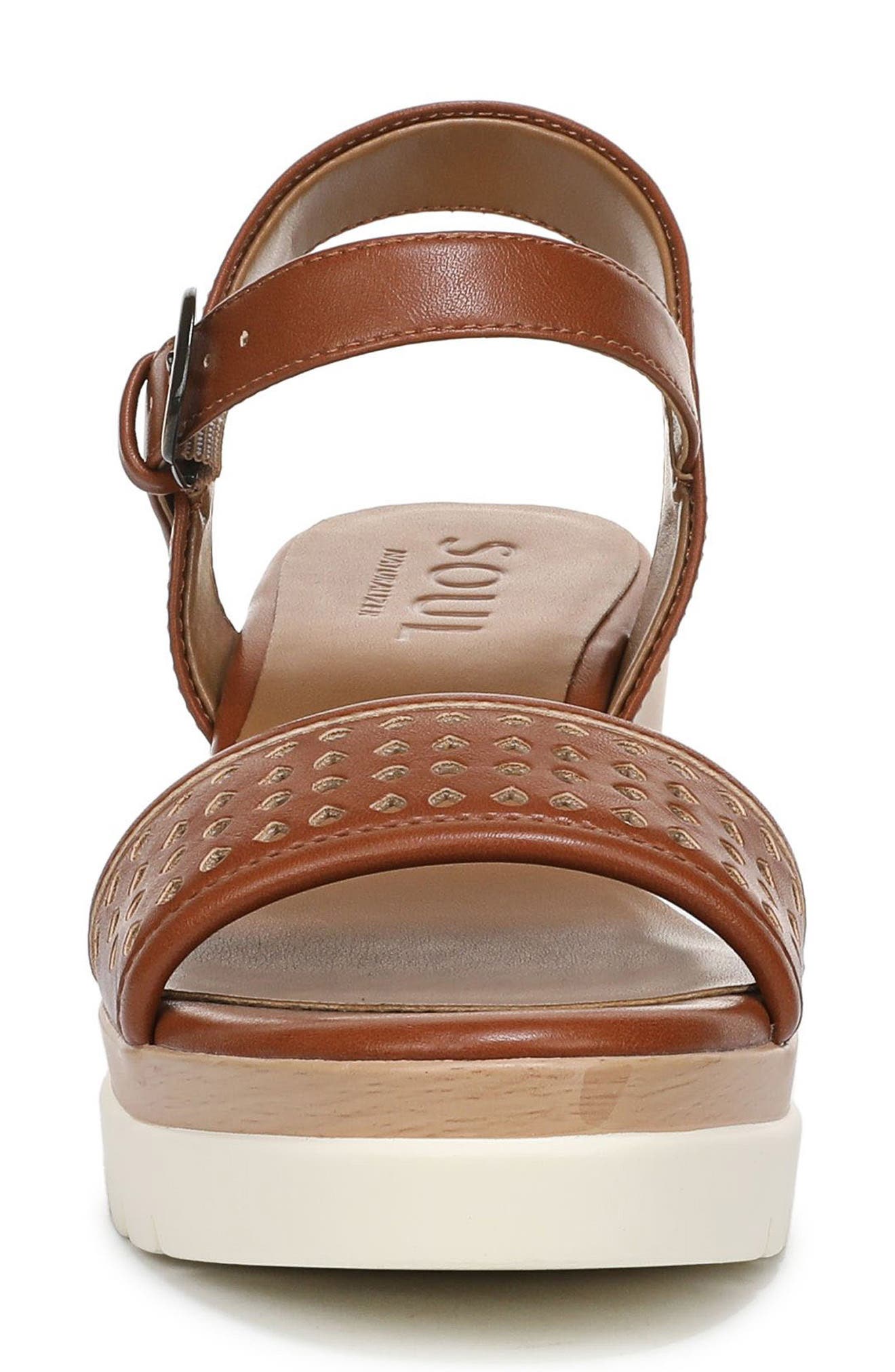 SOUL NATURALIZER Graciela Wedge Sandal, Alternate, color, Walnut