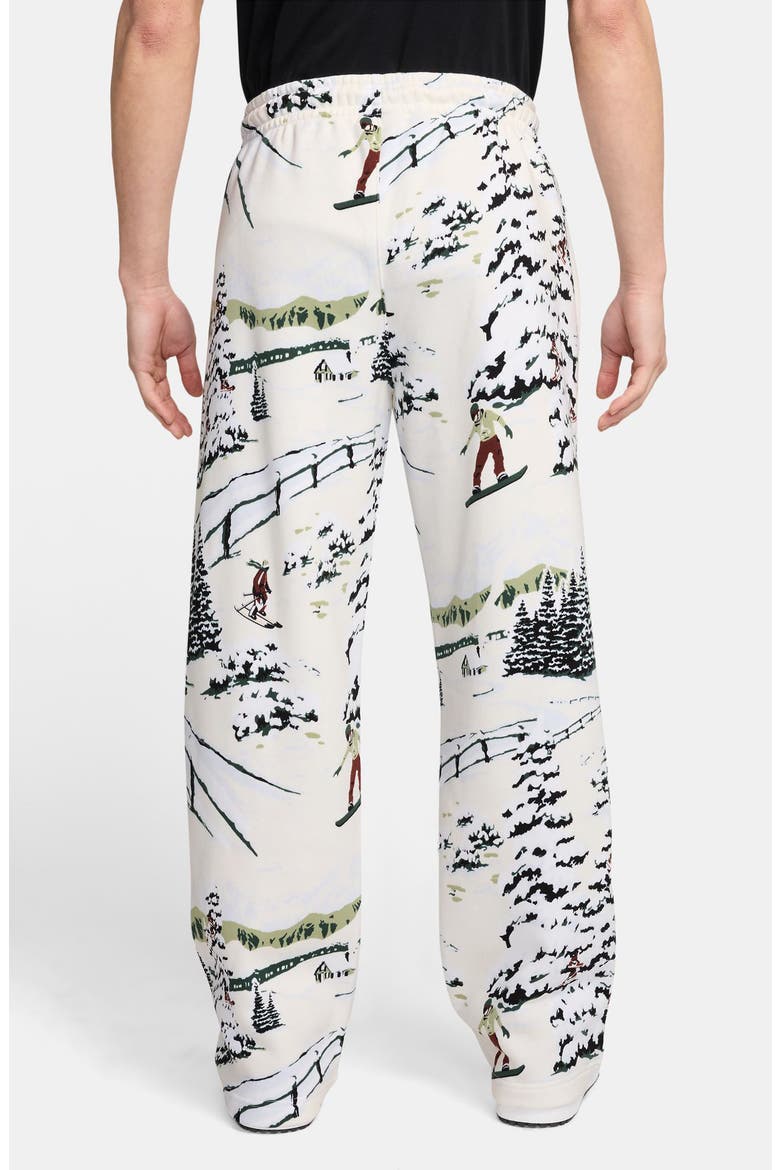 Holiday Print Brooklyn Fleece Sweatpants, Alternate, color, 133 SAIL