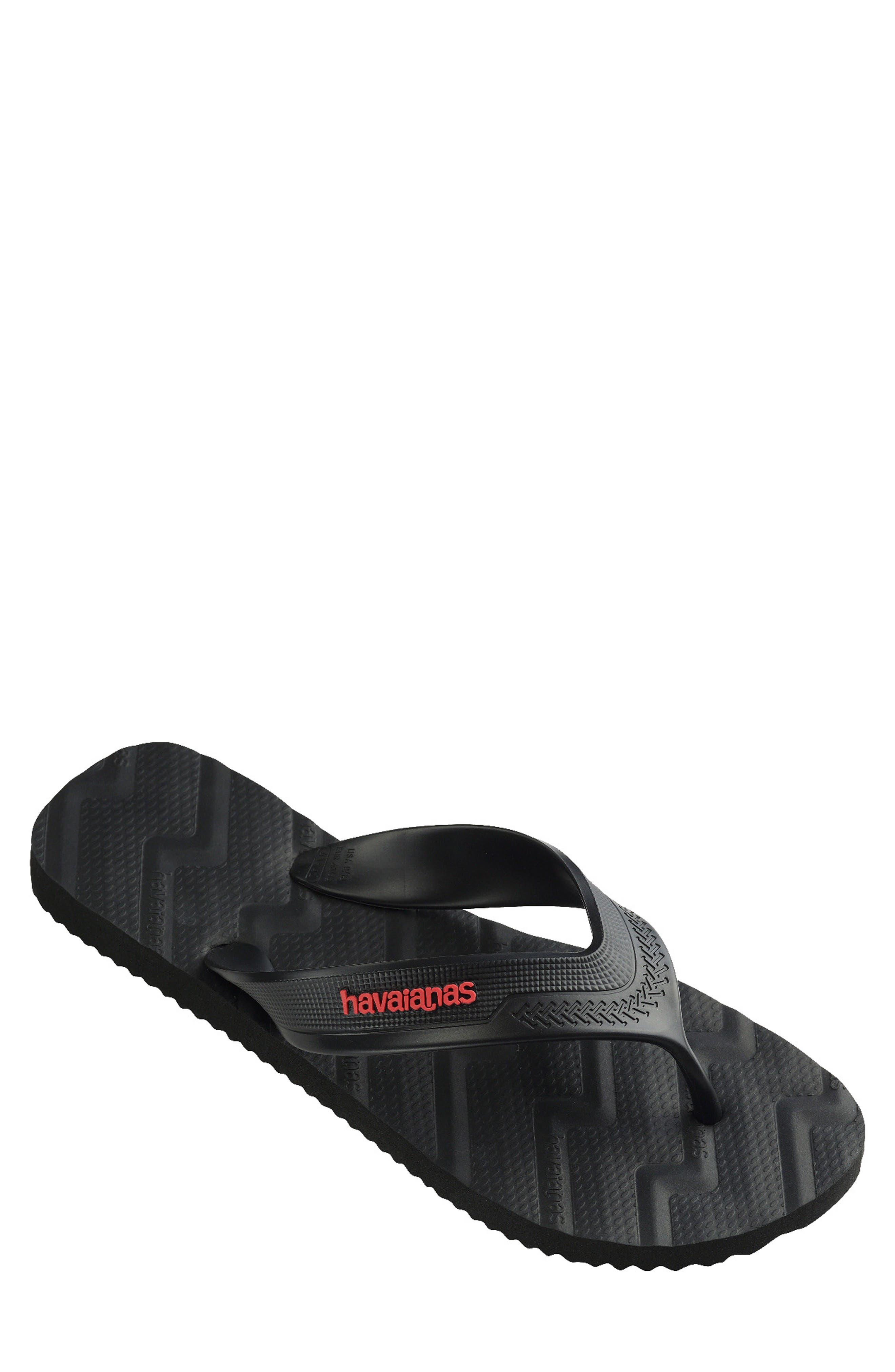 Track Waves Flip Flop, Main, color, BLACK