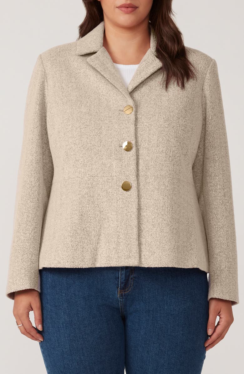 Estelle Herringbone Tweed Jacket, Main, color,