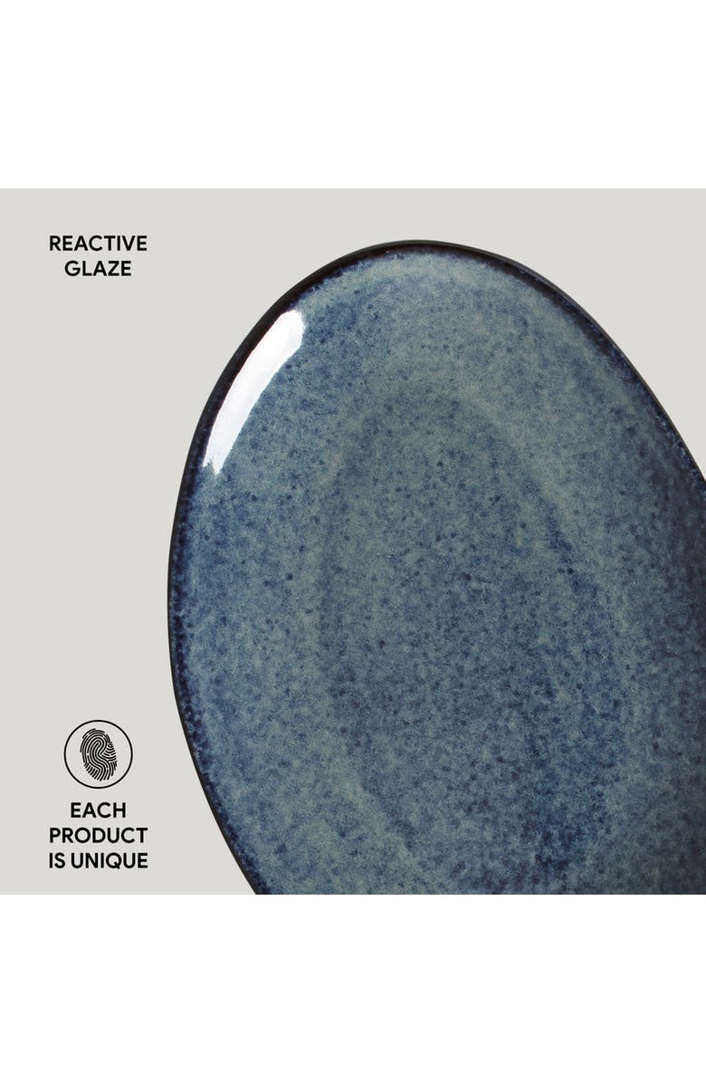 Porto Brasil Oval Dessert Plate Set of 6, Alternate, color, Denim