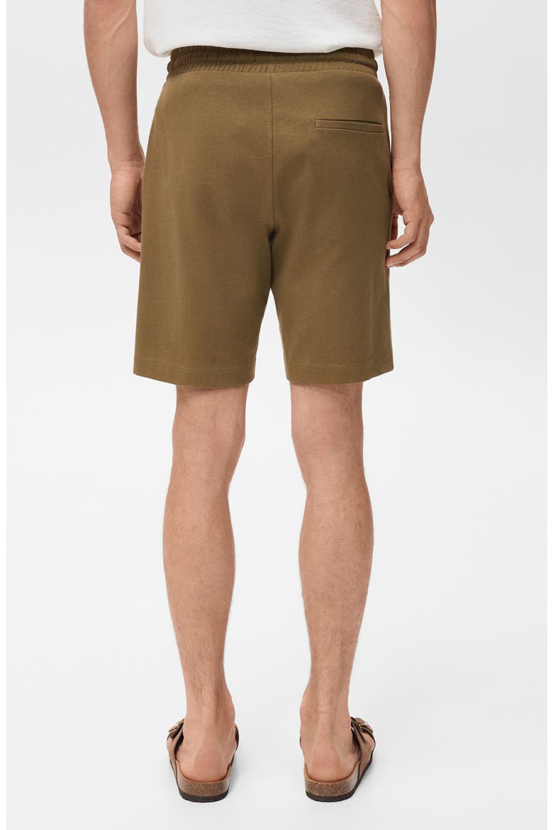 Drawstring Cotton Bermuda Short, Alternate, color, KHAKI GREEN