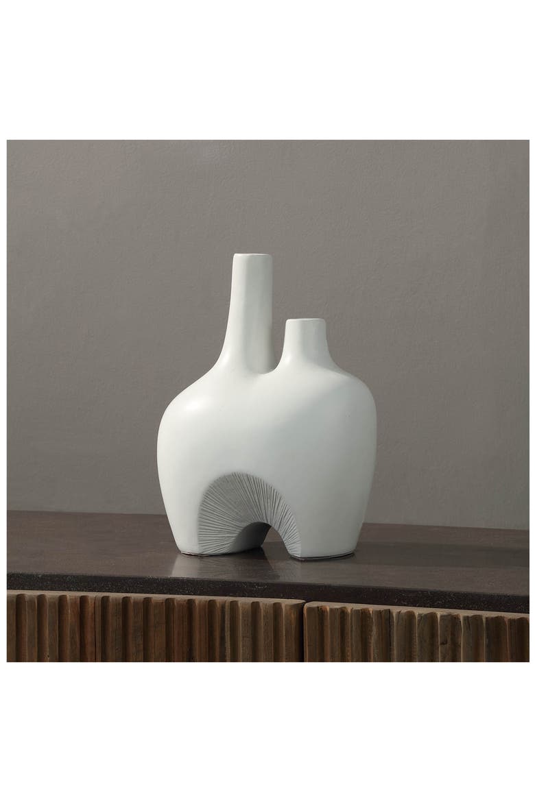 Pioneer Decorative Ceramic Vase, Alternate, color, OFF-WHITE