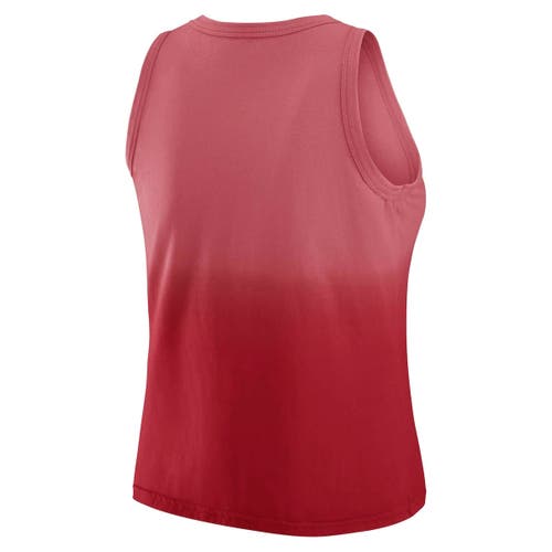 Wear By Erin Andrews X Gracie Hunt Scarlet San Francisco 49ers Ombre Tank Top In Red