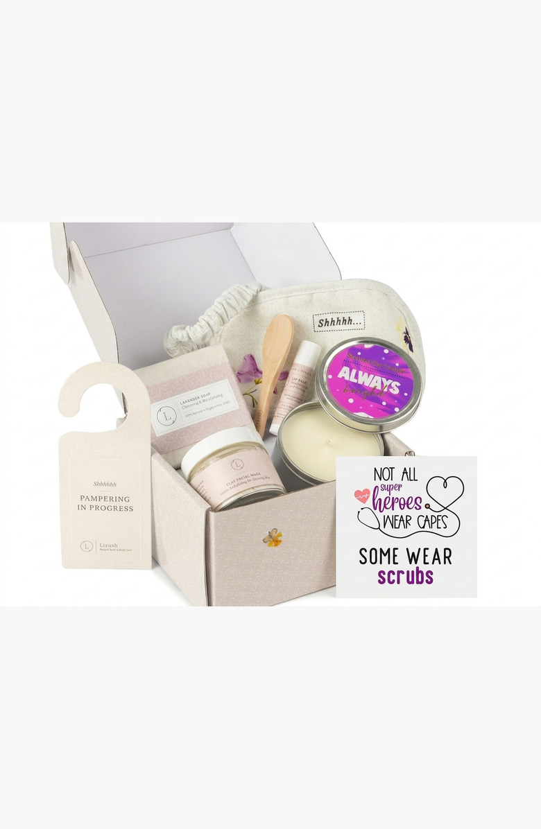 Lizush Thank You Bath & Body Gift Set Spa Box, Alternate, color, NO COLOR