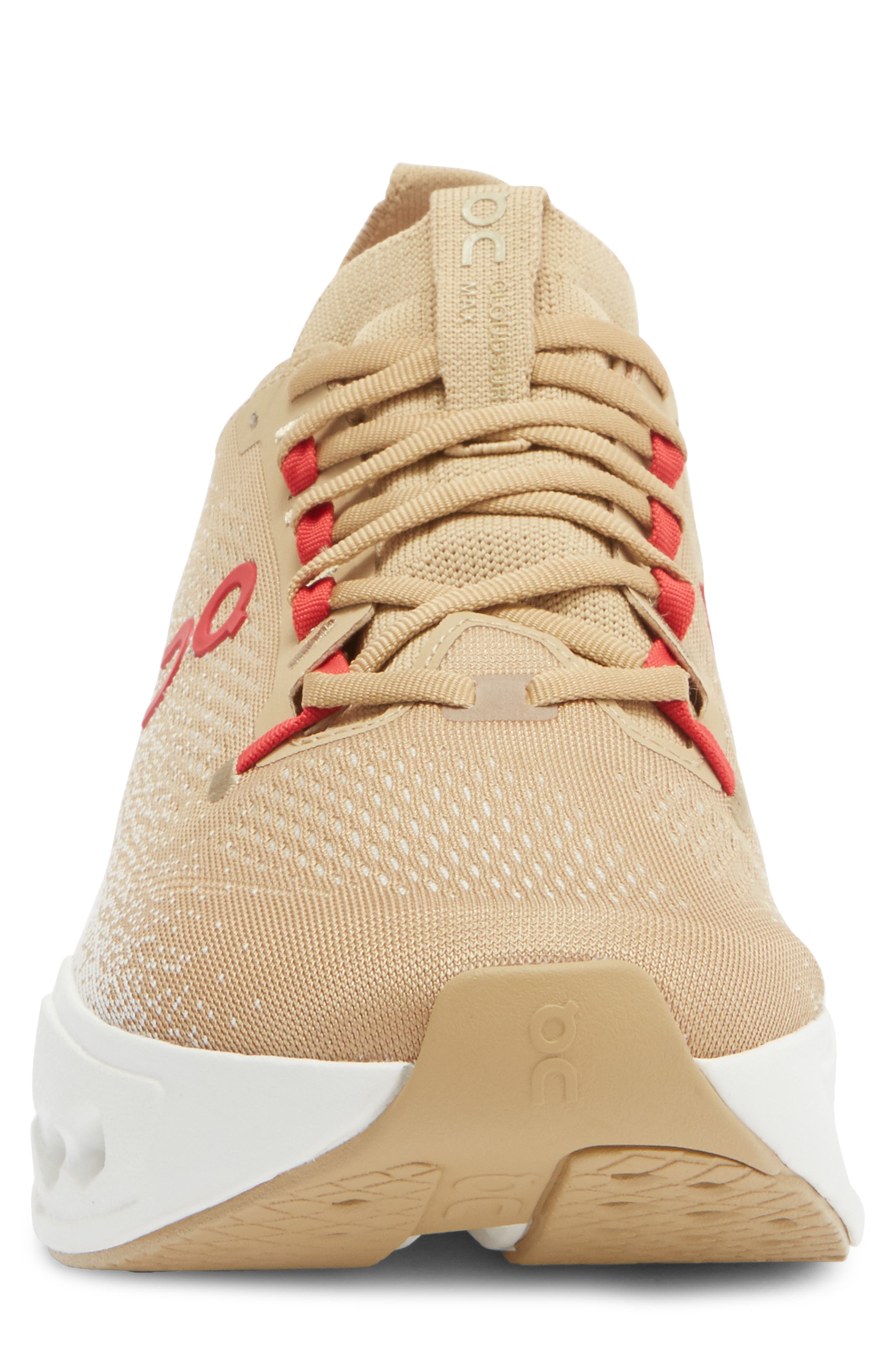 On Cloudsurfer Max Running Sneaker, Alternate, color, Chai/ Ivory