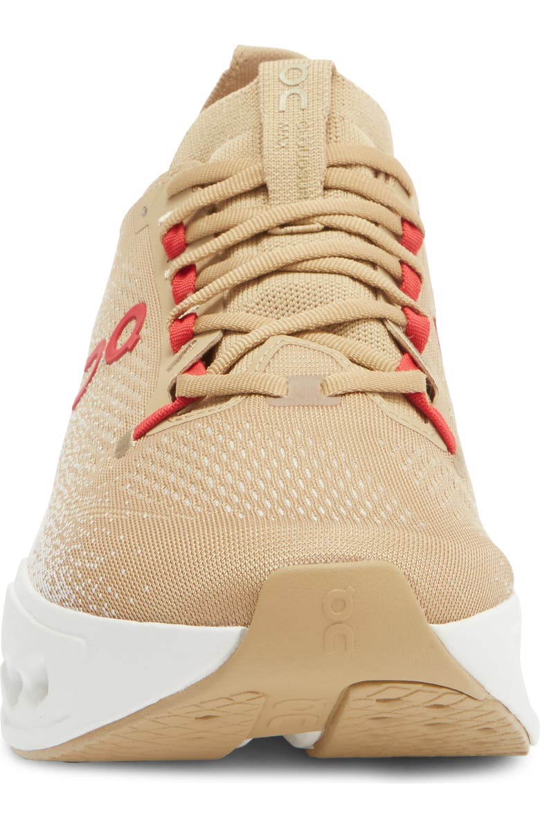 On Cloudsurfer Max Running Sneaker, Alternate, color, Chai/ Ivory