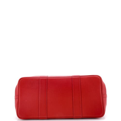 Pre-owned Hermes Hermes Garden Party Tote Leather 36 In Red