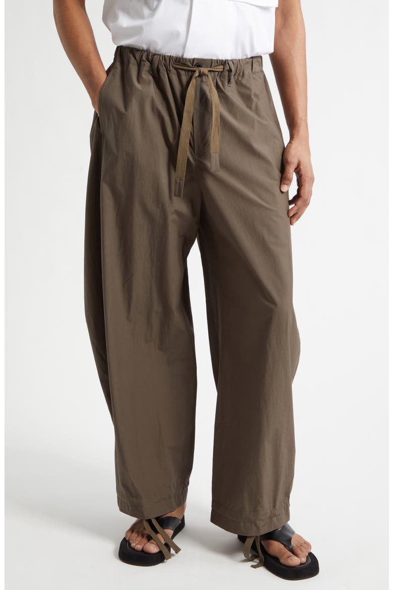 Cotton Typewriter Barrel Leg Pants (Men) | Nordstrom