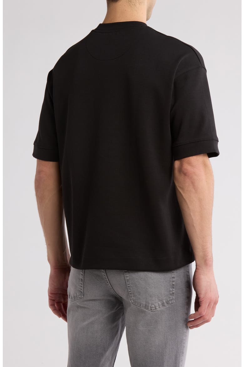 Oversize Heavyweight Cotton Blend T-Shirt, Alternate, color, BLACK