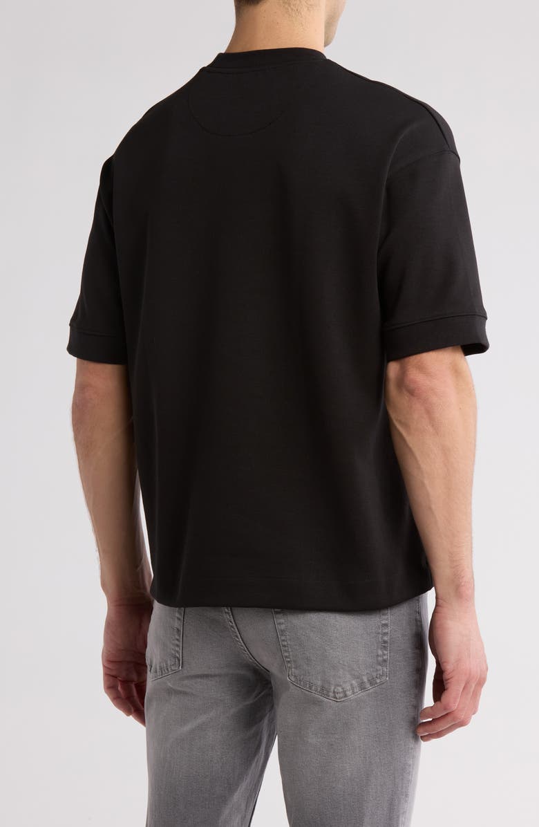 DENIM AND FLOWER Oversize Heavyweight Cotton Blend T-Shirt, Alternate, color, Black