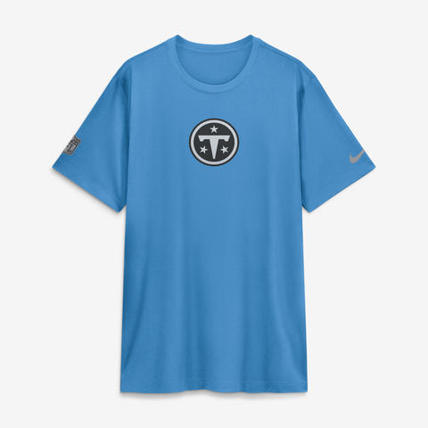 Men's Nike Light Blue Tennessee Titans Sideline Lead The Charge Legend Dri-FIT T-Shirt