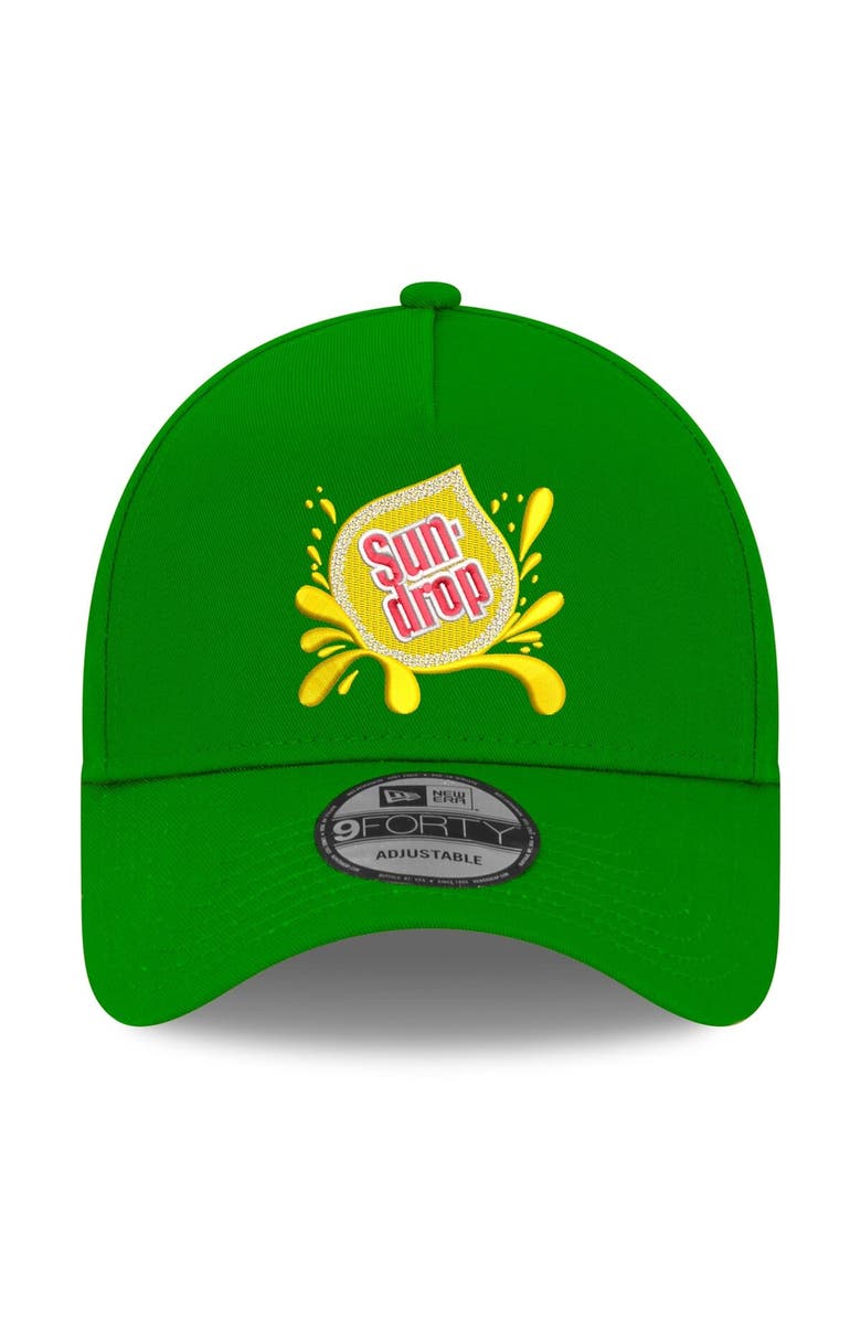 New Era Men's New Era  Green/White Dale Earnhardt Jr. Sun Drop 9FORTY Trucker Adjustable Hat, Alternate, color, Green