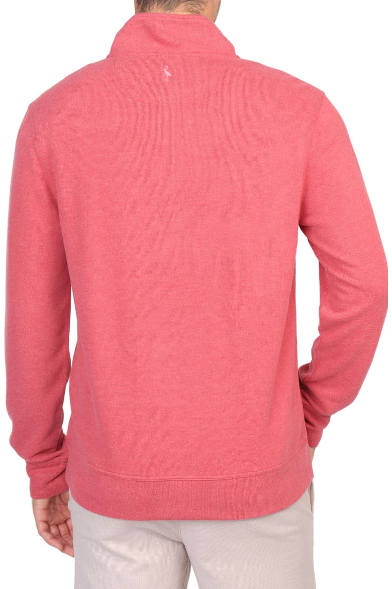 French Rib Quarter Zip Pullover, Alternate, color, BURNT ORANGE