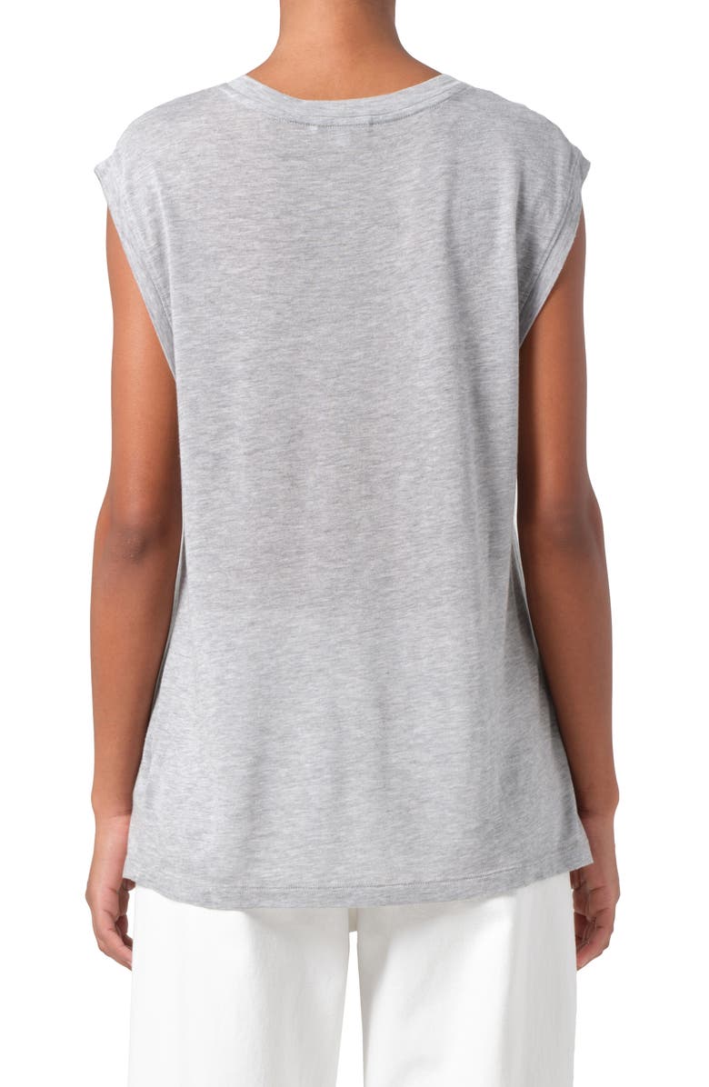 AGOLDE Raya Muscle Top, Alternate, color, Grey Heather (Grey)