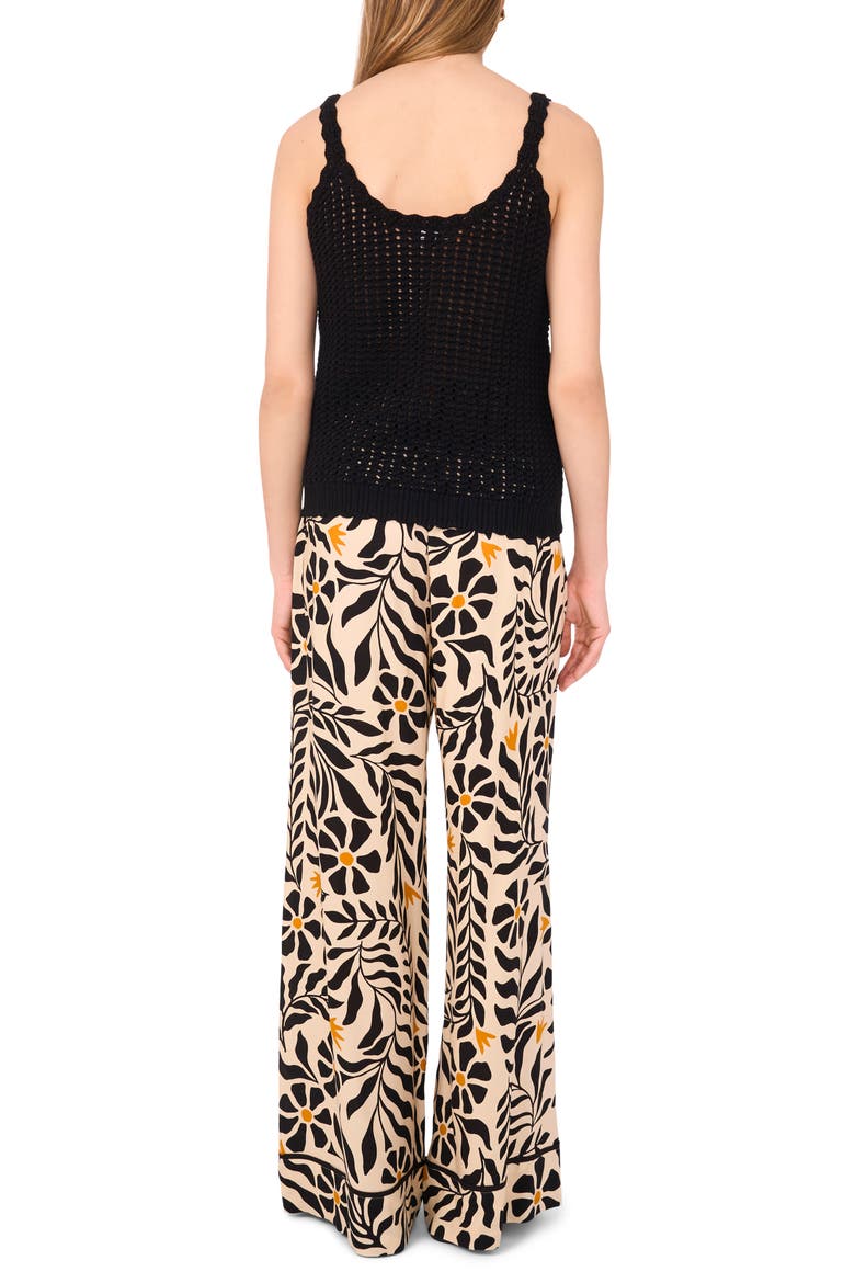 Open Stitch Sweater Tank, Alternate, color, RICH BLACK