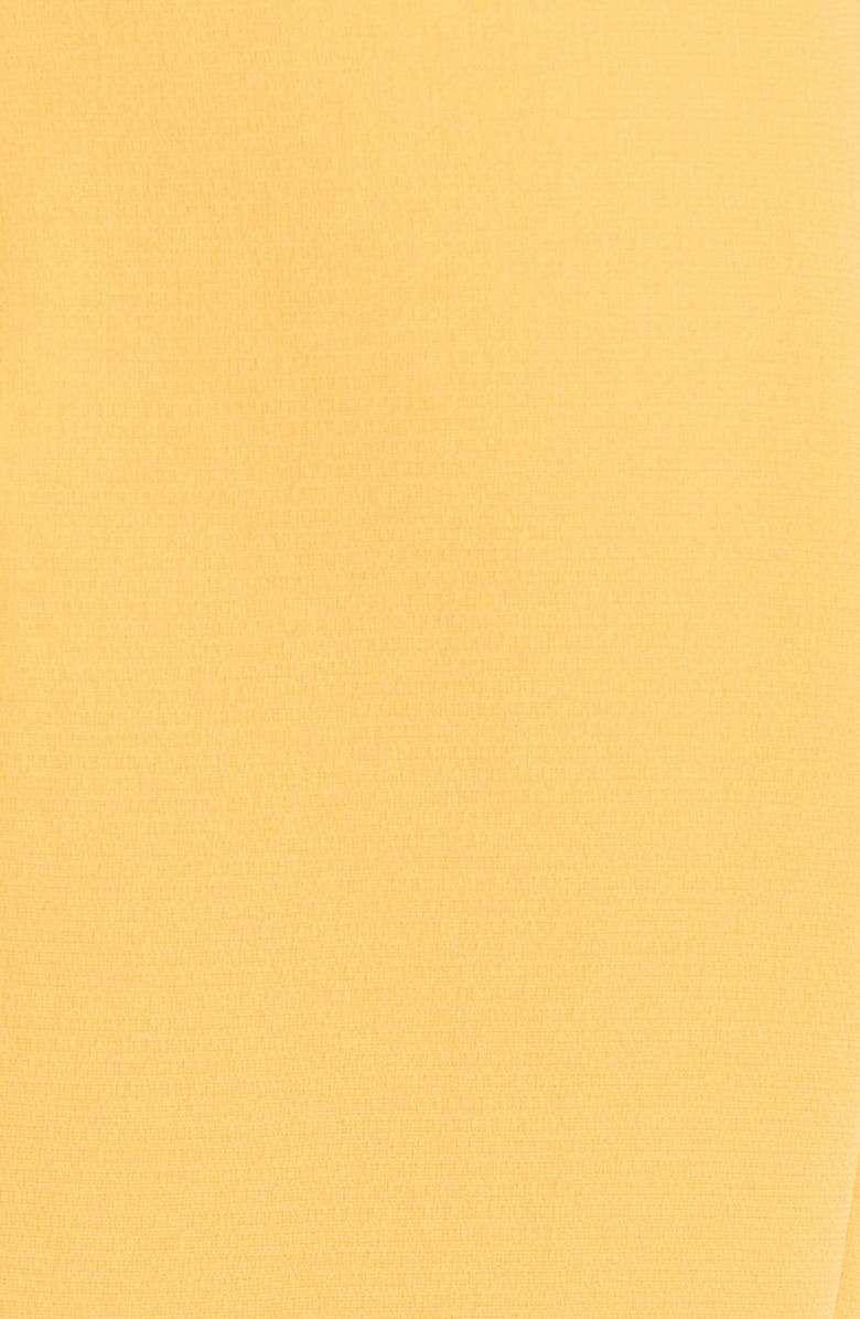 Cinq à Sept Estela Mixed Media Strapless Gown, Alternate, color, Sunkissed