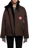 Zadig & Voltaire Kadris Cotton Jacket with Faux Fur Lining