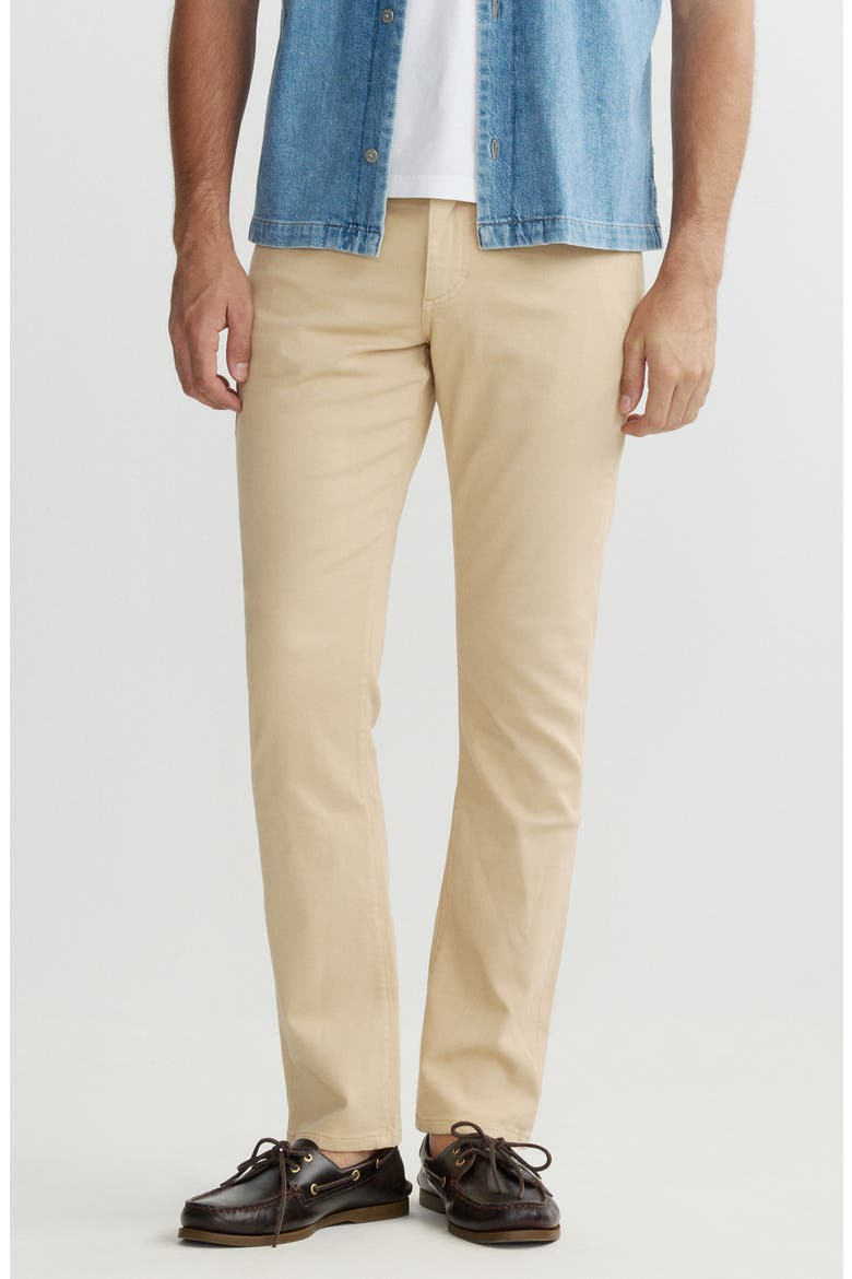 Russell DL Ultimate Knit Slim Straight Jeans, Main, color, SANDLOT
